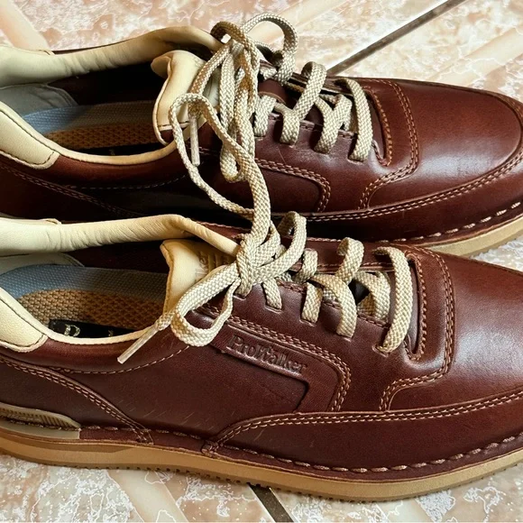 NWOT Rockport Brown and Cream Leather 9000 Prowalkers - Picture 6 of 15